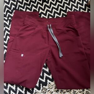 Figs Burgundy Livingston Pant